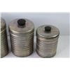 Image 2 : Vintage 4 Piece Metal Cannister Set