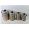 Image 4 : Vintage 4 Piece Metal Cannister Set