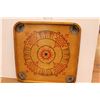 Image 5 : * Unique Vintage Crokinole / Checkers Board (No Shooters -Missing 3 Bumper Posts)