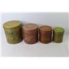 Image 5 : Vintage 4 Piece Metal Cannister Set