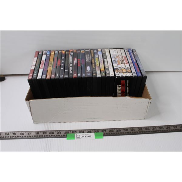 Lot of 25 DVDS - Assorted - John Wayne Collection, Bonanza Series, Misc.