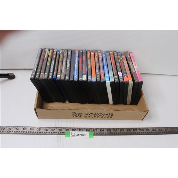 Lot of 25 DVDS - Assorted - Jurassic World, Mad Max, E.T. , Misc.