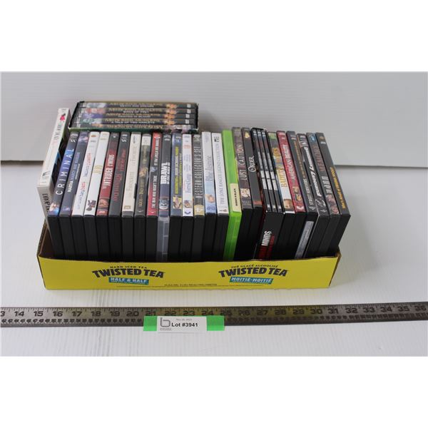 Lot of 27 DVDS - Assorted - Midsomer Murders, Criminal Minds Set, Misc.