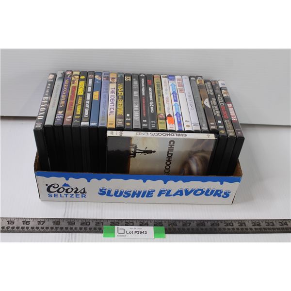 Lot of 25 DVDS - Assorted - Robin Hood Prince of Thieves, Top Gun, The Devil Wears Prada, Misc.