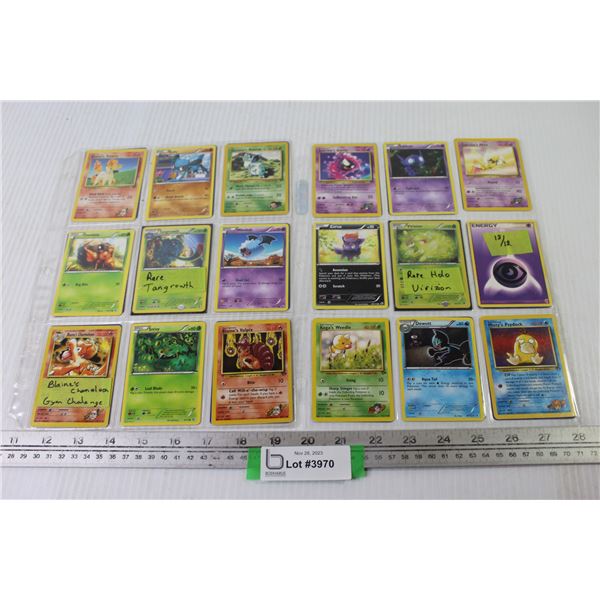 (36) Pokemon Cards - Virizion - Tangrowth - Blaine's Chameleon