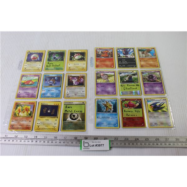 (36) Pokemon Cards - Pansear - Stoutland holo - Dark Gobalt - Metal Energy