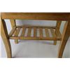Image 2 : Wooden Bench / Stand (18 1/2"w x 10 1/2"d x 18"t)