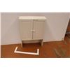 Image 2 : * Bathroom Cabinet (top edge off - chips - damages - 27"w x 37"h x 8 1/4"d)