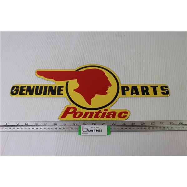Pontiac - Metal Porcelain Sign (7 1/2" x 18")
