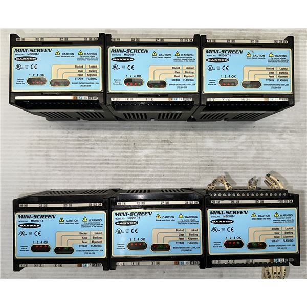 Lot of (6) Banner #MSDINT-1 Mini-Screen Light Bar Controllers