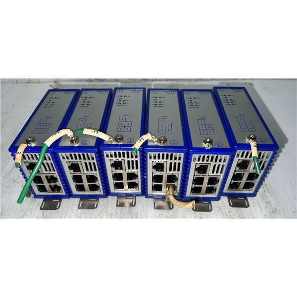 Lot of (6) Hirschmann #RS2-5TX Rail Switch Modules