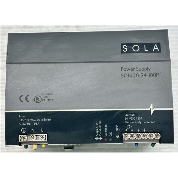 Sola #SDN 20-24-100P Power Supply
