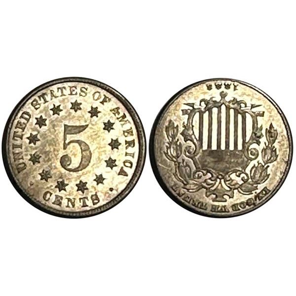 1883 Shield Nickel. Brilliant Unc