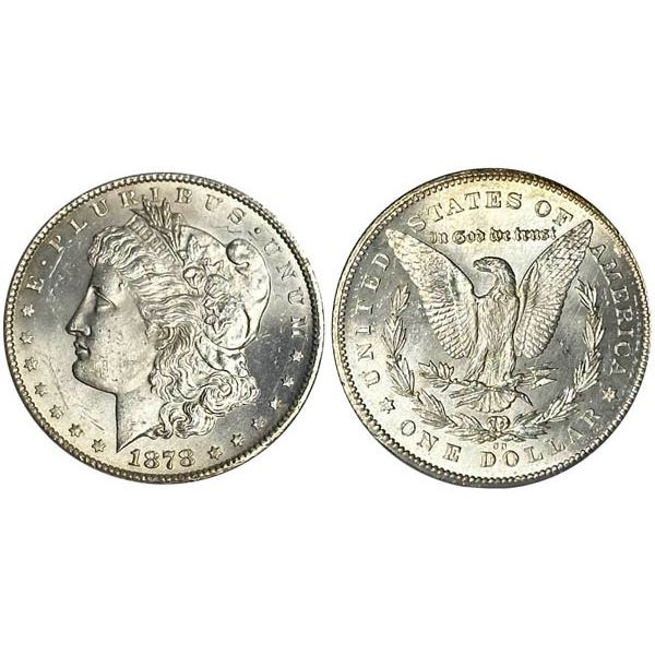 1878-CC Morgan Dollar. PCGS graded MS62