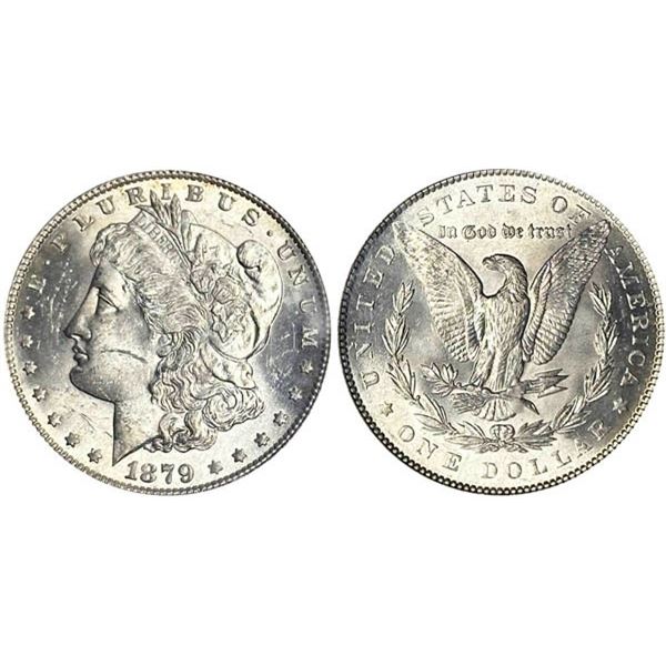 1879 Morgan Dollar. PCGS graded MS63