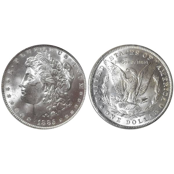 1885-O Morgan Dollar. NGC graded MS63