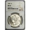 Image 2 : 1900 Morgan Dollar. NGC graded MS64