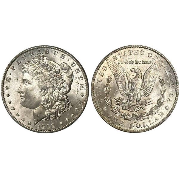 1902-O Morgan Dollar. PCGS graded MS65