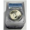 Image 1 : 1922-23 Peace Dollars. A group of 6, all graded and slabbed