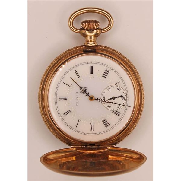 Elgin National Watch Co. vintage pocket watch, 4kt yellow gold
