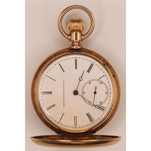 Elgin National Watch Co. vintage pocket watch, 14kt yellow gold
