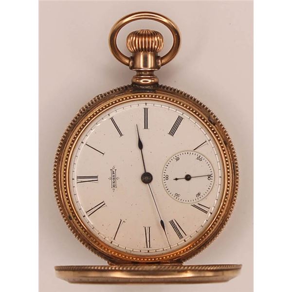 Elgin National Watch Co. vintage pocket watch, 14kt yellow gold