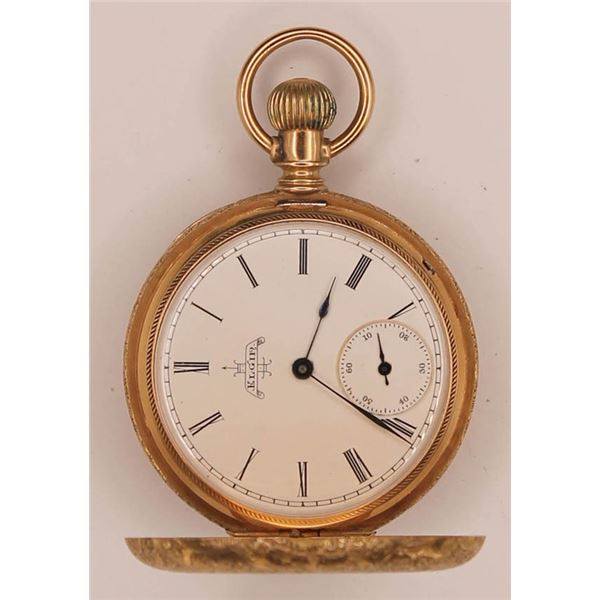 Elgin National Watch Co. vintage pocket watch, 14kt yellow gold