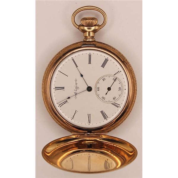 Elgin National Watch Co. vintage pocket watch, 14kt yellow gold