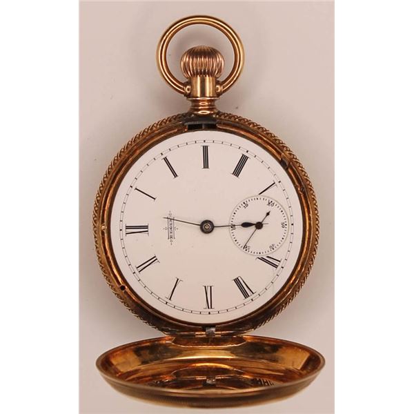 Elgin National Watch Co. vintage pocket watch, 14kt yellow gold