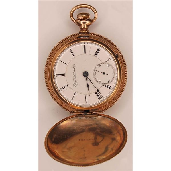 Elgin National Watch Co. vintage pocket watch, 14kt yellow gold
