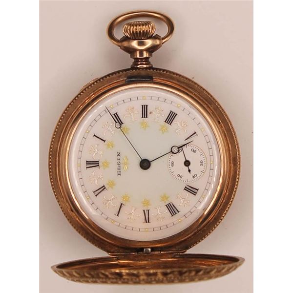 Elgin National Watch Co. vintage pocket watch, 14kt yellow gold