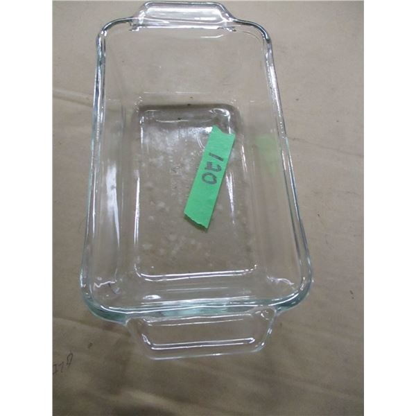 ESTATE:  GLASS LOAF PAN (APPROX. 5" X 9")