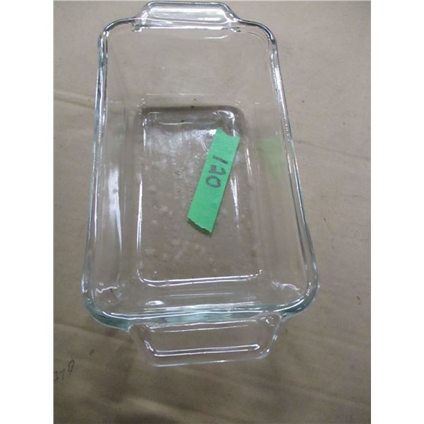 ESTATE:  GLASS LOAF PAN (APPROX. 5  X 9 )