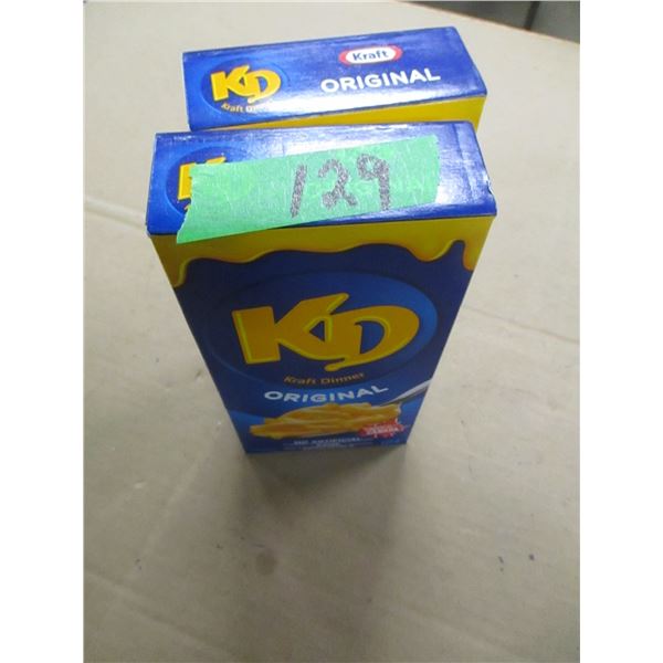 SHELF PULLS (AS IS):  ORIGINAL KD DINNER (2 X 225G BOXES) - BUNDLE