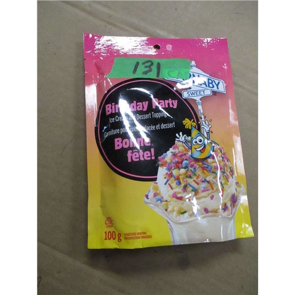 SHELF PULLS (AS IS):  BIRTHDAY PARTY DESSERT TOPPING MIX (100G) - BAG