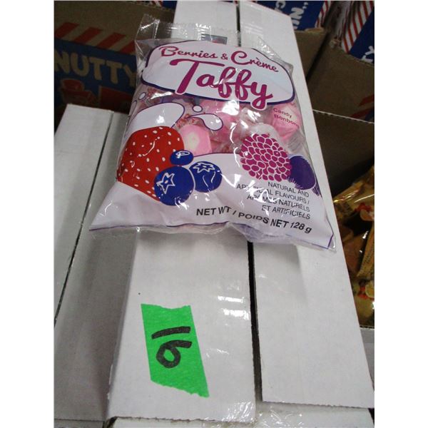 SHELF PULLS (AS IS):  BERRY & CREAM TAFFY (12 X 4.5 OZ) - PER BOX