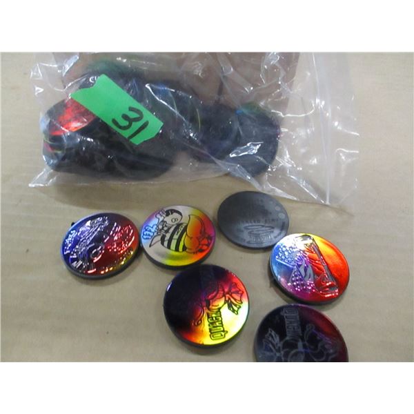 COLLECTIBLE:  BOX C/W APPROX. 18 BAGS OF 25 ROHK SLAMMERS