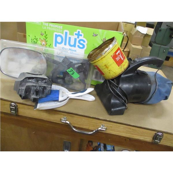 BOX C/W TRAILER MIRROR, ETC