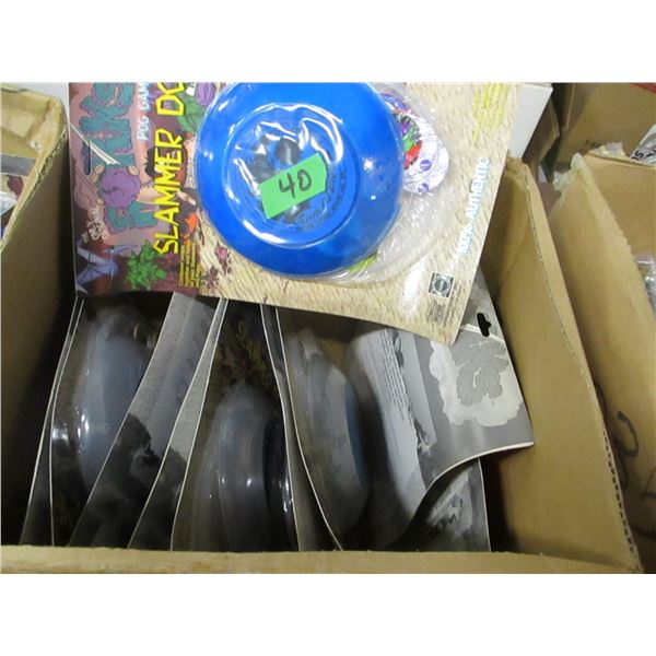 COLLECTIBLE:  BOX C/W APPROX 10 - 6" ROHK SLAMMER DOMES