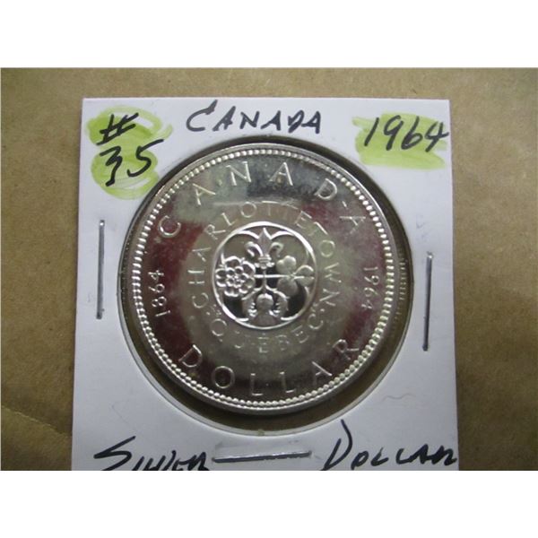 1964 CH/BU CANADA SILVER DOLLAR