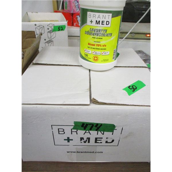 NEW:  BRENT MEDI-WIPES (9 X 100 WIPES) - CASE
