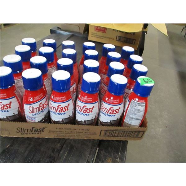 FREIGHT DAMAGE (AS IS):  SLIMFAST ORIGINAL (24) - CASE