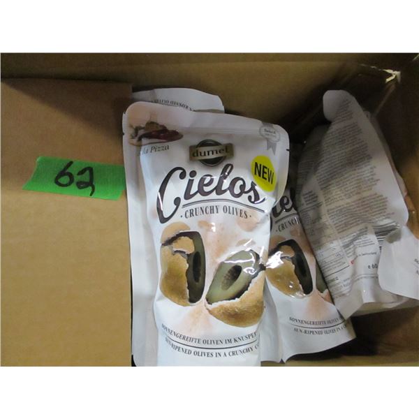FREIGHT DAMAGE (AS IS):  CRUNCHY OLIVES - CASE