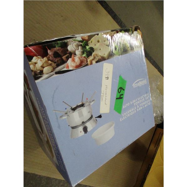 FREIGHT DAMAGE (AS IS):  ELECTRIC FONDUE POT