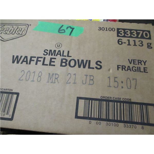 FREIGHT DAMAGE (AS IS):  SMALL WAFFLE BOWLS - CASE