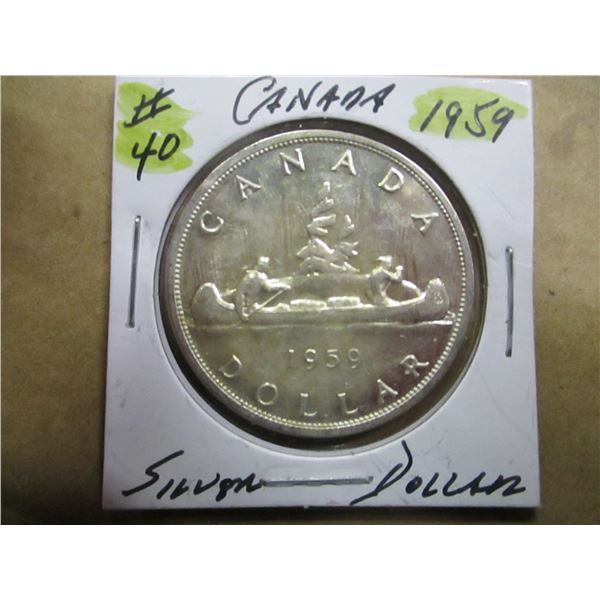 1959 CANADA SILVER DOLLAR