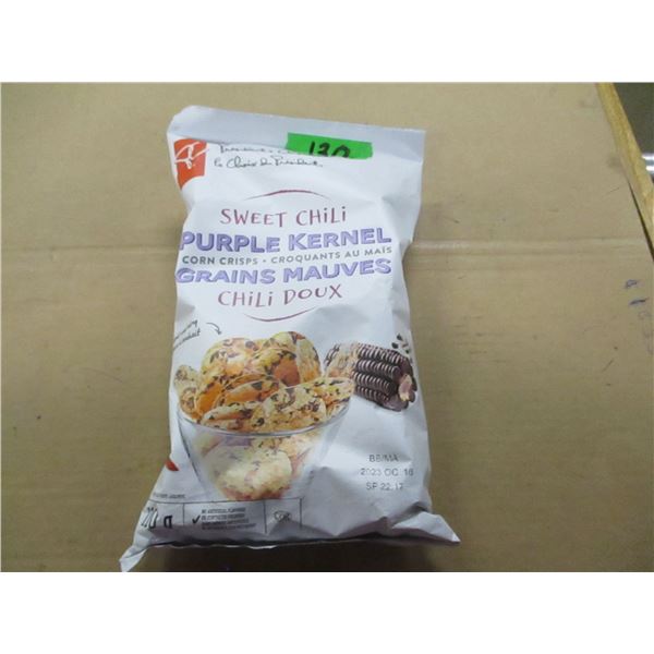 SHELF PULLS (AS IS);  PURPLE KERNAL CRISPS (110G) - BAG