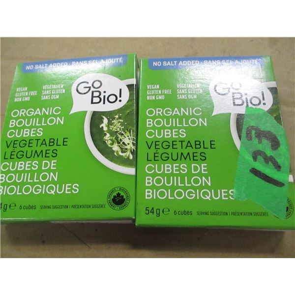 SHELF PULLS (AS IS):  VEGETABLE BOUILLON CUBES - 2 BOXES