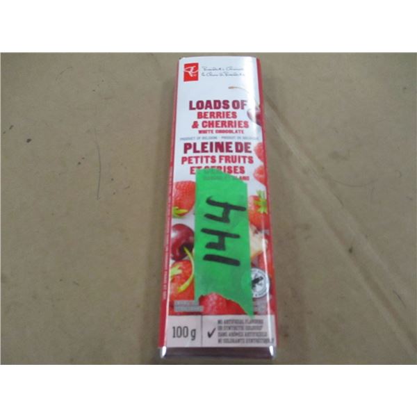 SHELF PULLS (AS IS):  LOADS OF BERRIES CHOCOLATE BAR (100G)