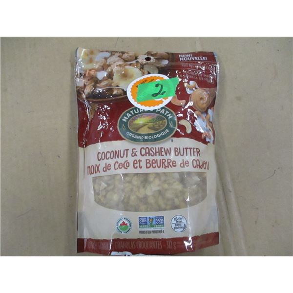 SHELF PULLS (AS IS):  COCONUT CASHEW BUTTER GRANOLA (312 G) - BAG